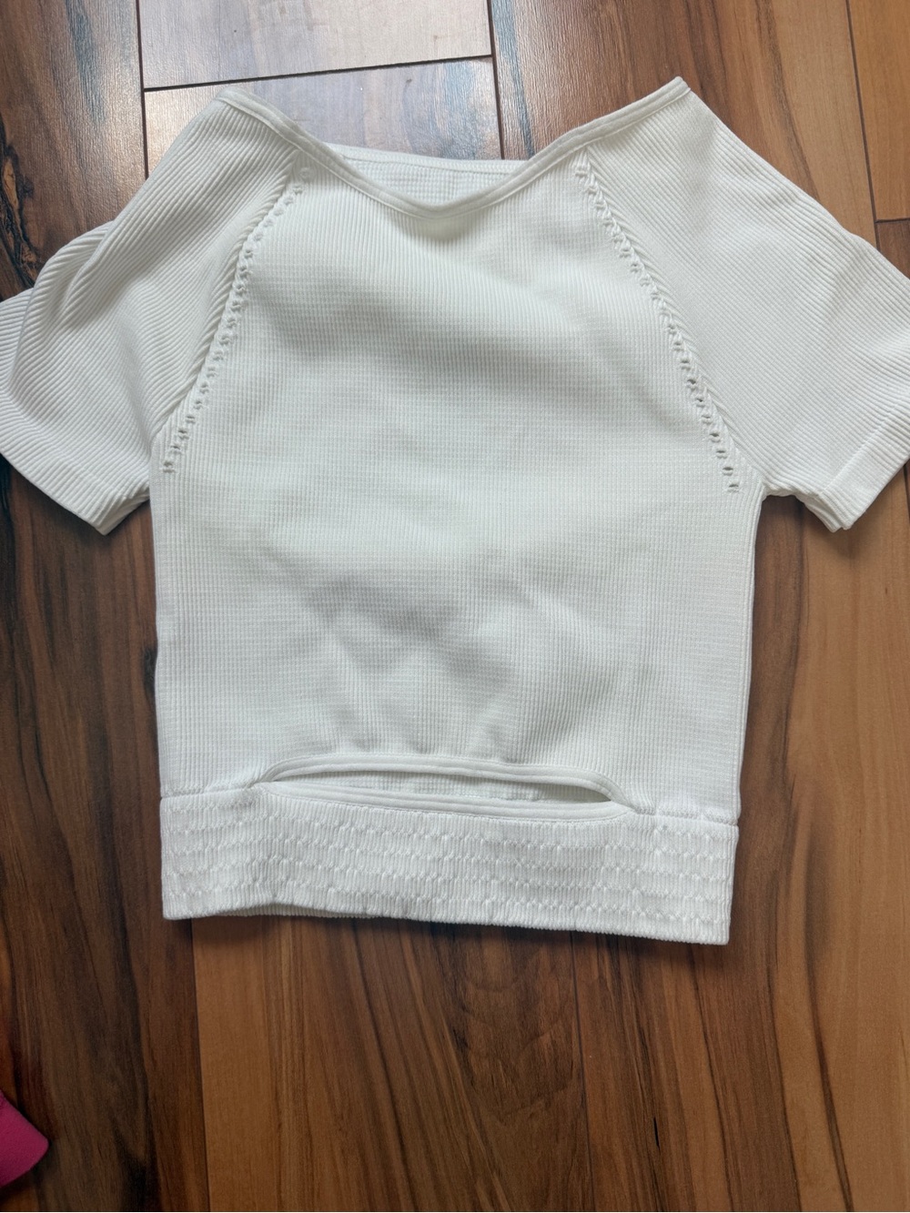 Free people movement white seamless crop top